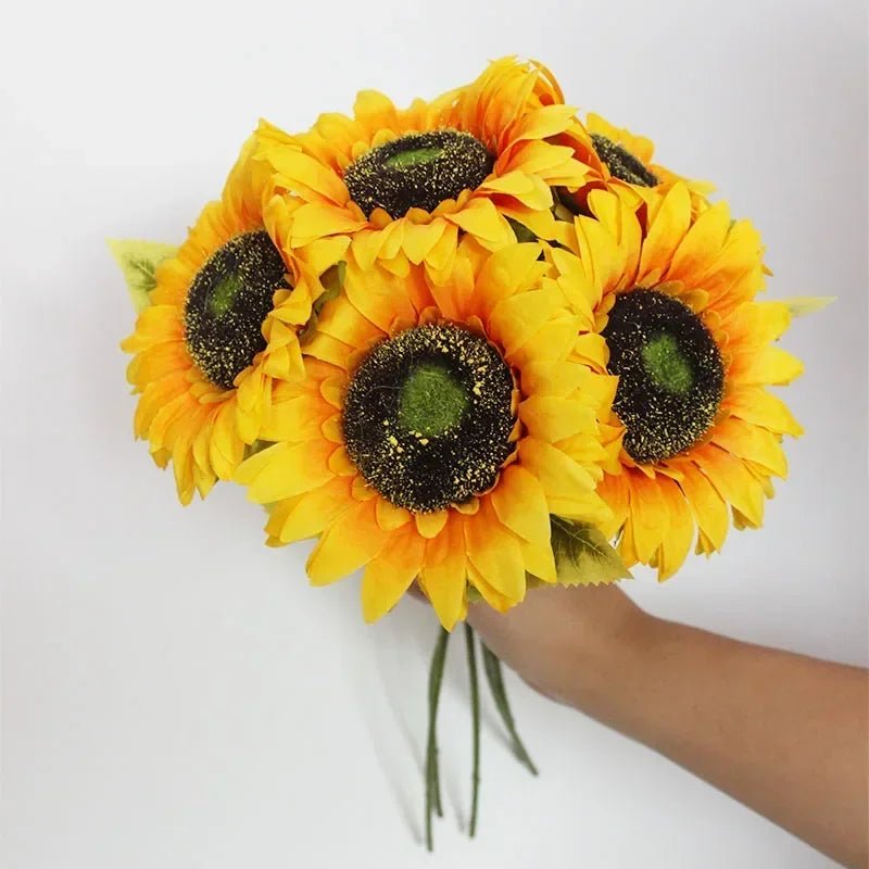 Bouquet de tournesol artificiel pour une décoration durable de séjour - decosejour