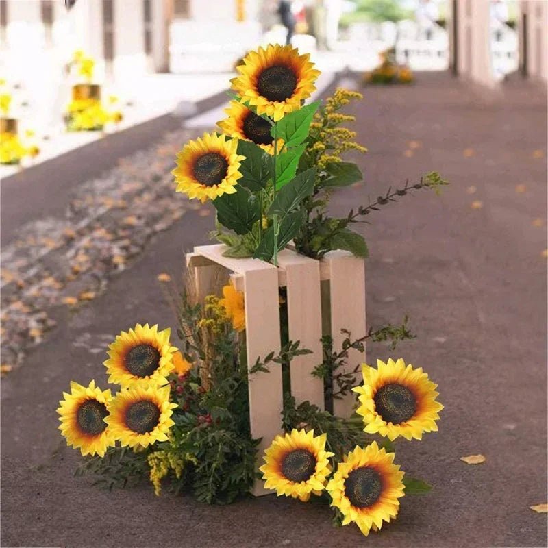 Bouquet de tournesol artificiel pour une décoration durable de séjour - decosejour