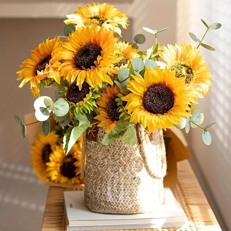 Bouquet de tournesol artificiel pour une décoration durable de séjour - decosejour