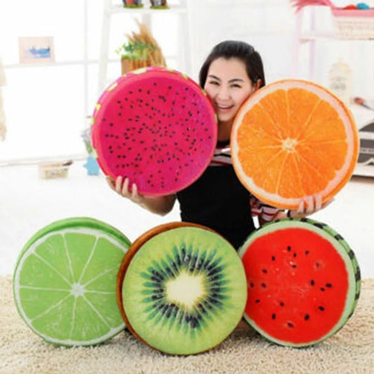 coussins en forme de fruits pour décoration estivale - decosejour