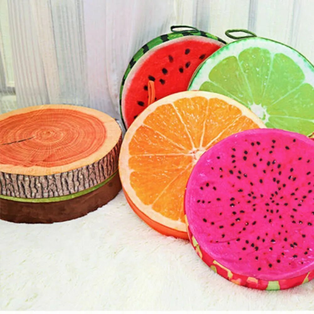 coussins en forme de fruits pour décoration estivale - decosejour